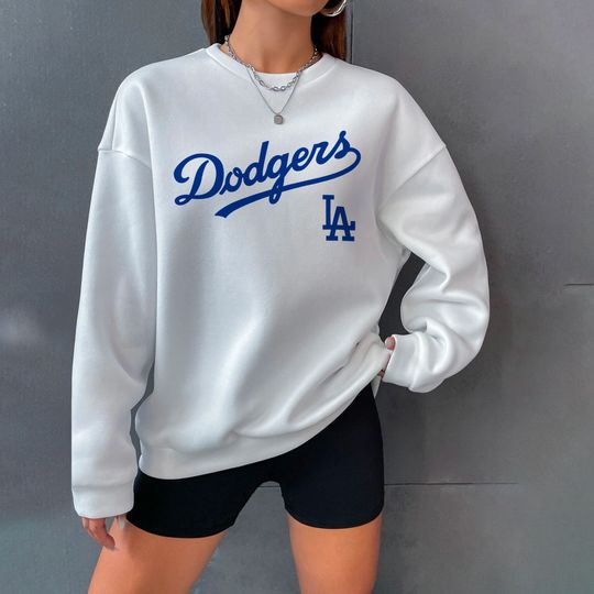 Discover Dodgers Crewneck Sweatshirt: Los Angeles Baseball Fan Gift