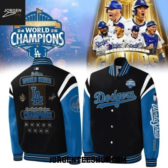 Los Angeles Dodgers 2025 World Series Champions Cheers Baseball Jacket