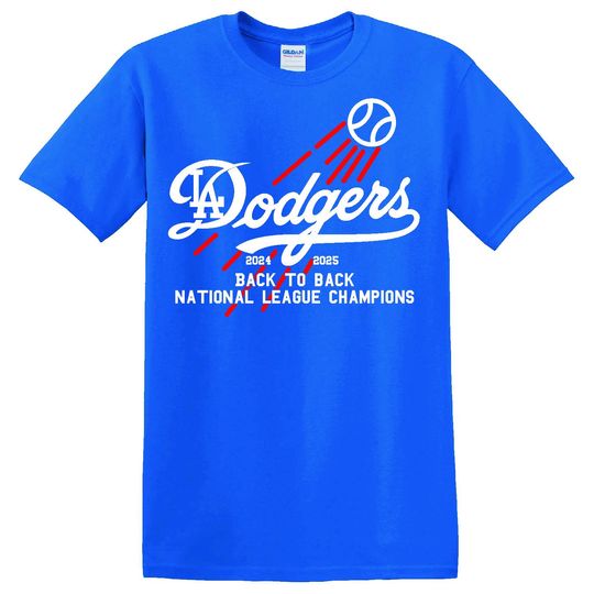 Discover Dodgers Back 2 Back NL Champions 2024-2025 T-Shirt