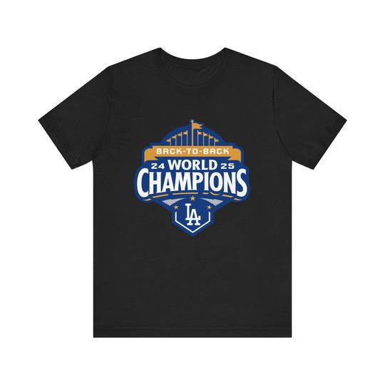 Discover Back to Back World Series Champions Unisex T-Shirt, LA Dodgers Champion Shirt, Los Angeles Dodgers Tee