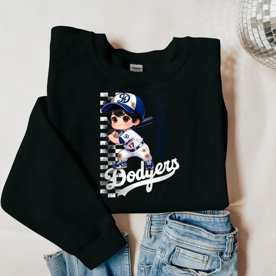 Discover Blue Baseball 17 Crewneck Sweatshirt