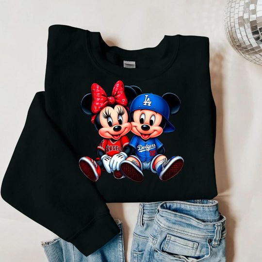 Discover M&M Angels And Dodgers Crewneck Sweatshirt