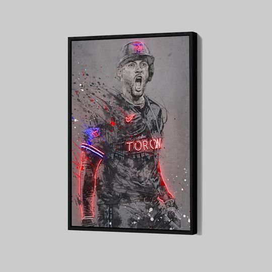 Discover George Springer Poster Toronto Blue Jays Canvas Wall Art Baseball Sports Framed Canvas Print Home Decor Q89 Christmas Gift
