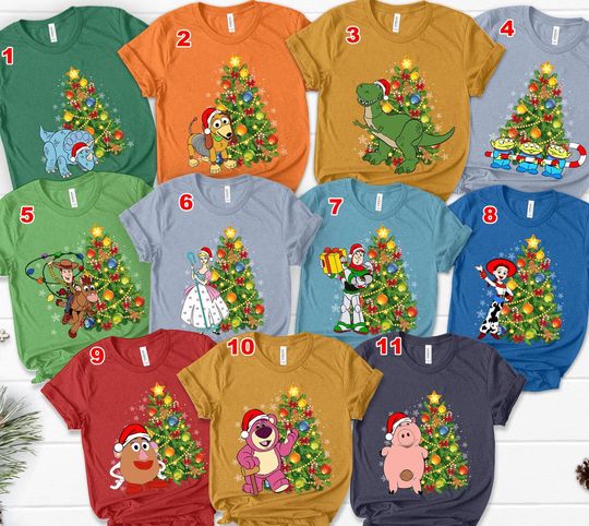 Discover Toy Story Christmas Shirts, Custom Xmas Toy Story Shirt, Custom Disney Christmas Shirt, Tree Rex Christmas Shirt, Disney Christmas Party