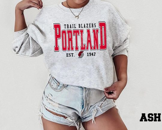 Discover Vintage Portland Athletic Sweatshirt, Retro Sports Crewneck, Classic Game Day Pullover