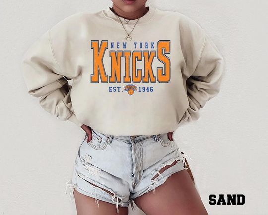 Discover Vintage New York Basketball Sweatshirt, Retro Knicks Style Crewneck