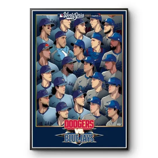 Discover Dodgers Vs Blue Jays World Series 2025 Poster