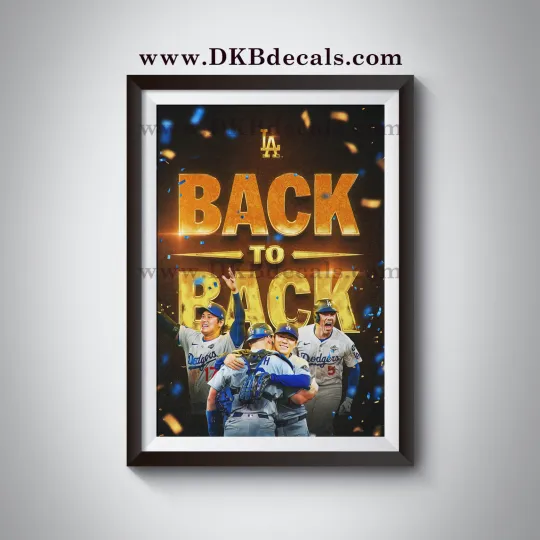 Discover 2025 World Series Champions L.A. Dodgers Poster