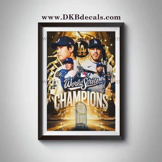 Discover 2025 World Series Champions L.A. Dodgers Poster