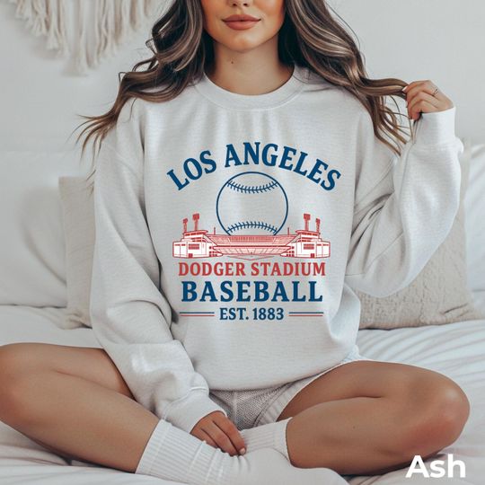 Discover Los Angeles Baseball Sweatshirt: Comfort Colors, Vintage Sports Graphic