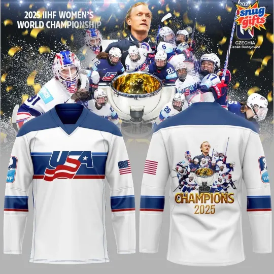 Team USA 2025 IIHF Women’s World Champions Hockey Shirt Fan Gear