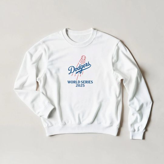 Discover LA Dodgers 2025 World Series Crewneck | Retro Champions Sweatshirt