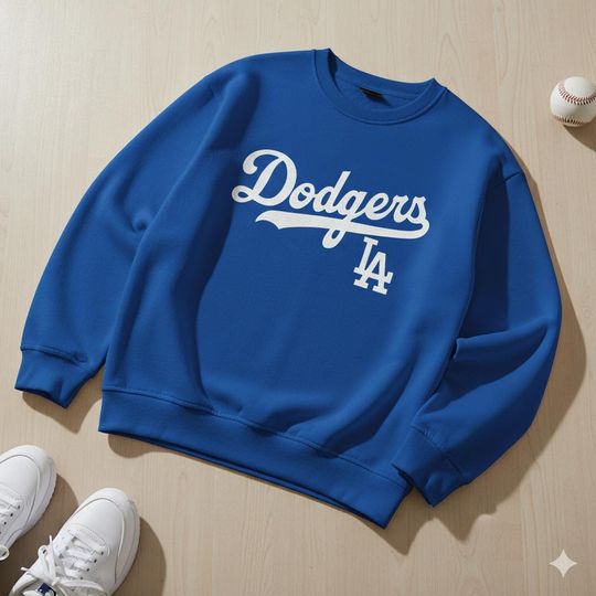 Discover Custom  LA Dodgers Personalization Sweatshirt, Cozy Fan Apparel