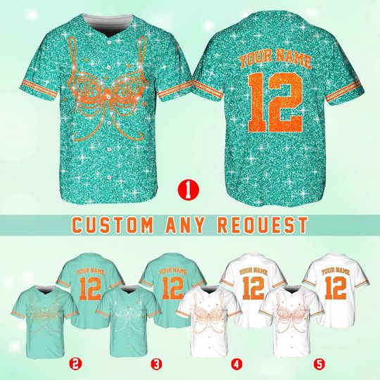 Custom Baseball Jersey Personalized Teal and Orange Country Music Showgirl Shirt Showgirl Life Gift for Her Custom Concert Show Business