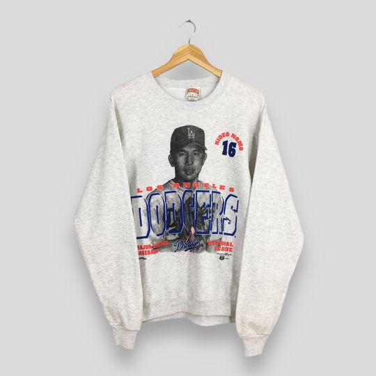 Discover Vintage Los Angeles Dodgers Sweatshirt Medium Dodgers Nomo Crewneck National League Dodgers Pullover Los Angeles Nutmeg Sweater