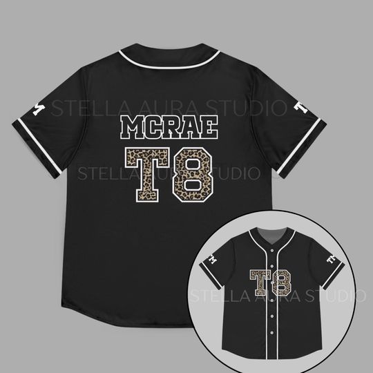 Discover Tate McRae Baseball Jersey | T8 Miss Possessive Concert Shirt | T8 Leopard Jersey | Tate McRae Fan Merch Tour Shirt | Music Fan Gift