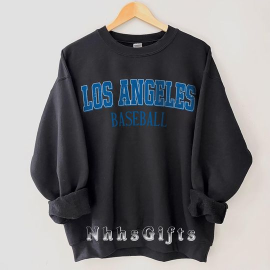 Discover Los Angeles Baseball Sweatshirt, Vintage Style Los Angeles Baseball Crewneck
