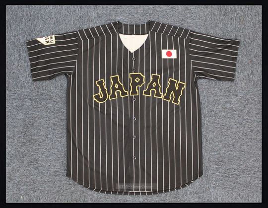 Discover Throwback Shohei #16 Team Japan Samurai Baseball Jerseys Black Stitched Custom Names
