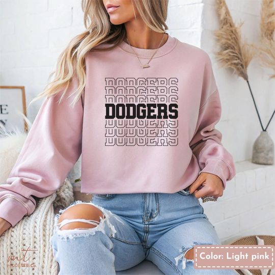Discover Vintage Dodgers Baseball Sweatshirt: Unisex Retro Sports Fan Tee, Dodgers Sweatshirt