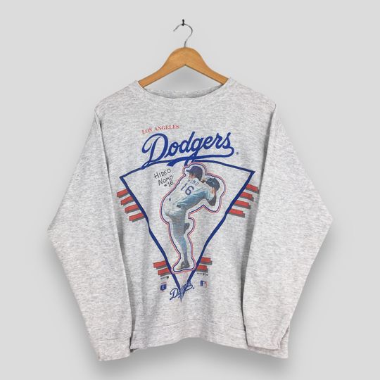Vintage 90s Los Angeles Dodgers Sweatshirt Medium Dodgers Nomo Crewneck Major League Baseball