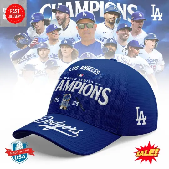 Discover Los Angeles Dodger World Series 2025 Champions Cap