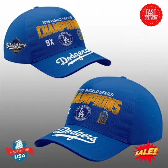 Discover Dodger 2025 World Series Champions 9x Cap