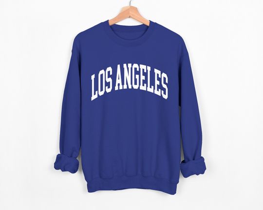 Discover Los Angeles Sweatshirt, Los Angeles Sweatshirt, Baseball, Sports Sweatshirt