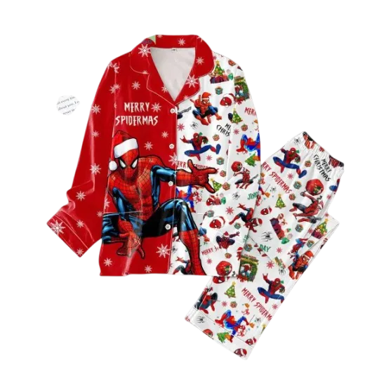 Spider Man Merry Christmas Pajama Set for Adults
