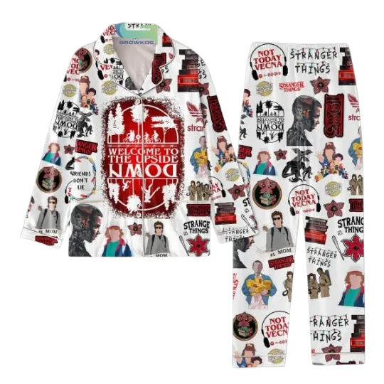 Stranger Things Welcome To The Upside Down Pajama Set for Adults