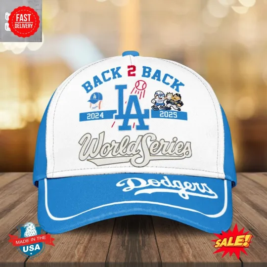 Discover Los Angeles Dodger Back 2 Back World Series Champions Cap