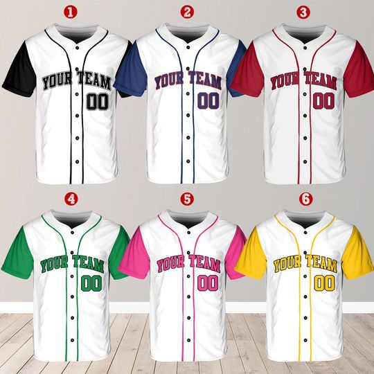 Discover Personalized Team Name And Number Baseball Jersey, Custom Baseball Jersey Shirt, Baseball Jersey Uniform For Baseball Fans Baseball Lovers
