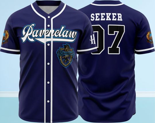 Discover Personalized Ravenclaw House Harry Potter Baseball Jersey, Ravenclaw House Baseball Jersey, Lover Harry Potter Baseball Jersey.