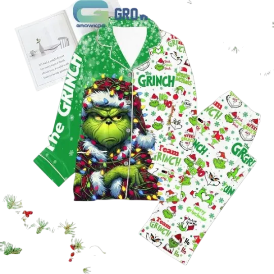 Discover The funny character Ho Ho Ho With funny character Mode Merry Christmas Pajamas Set