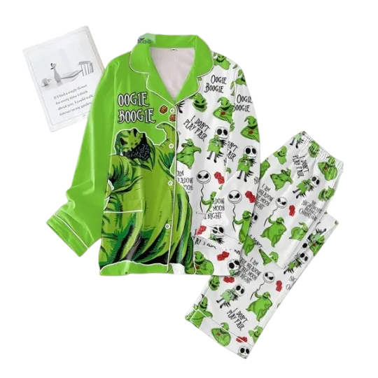 Oogie Boogie The Night Before Christmas Pajama Set for Adults