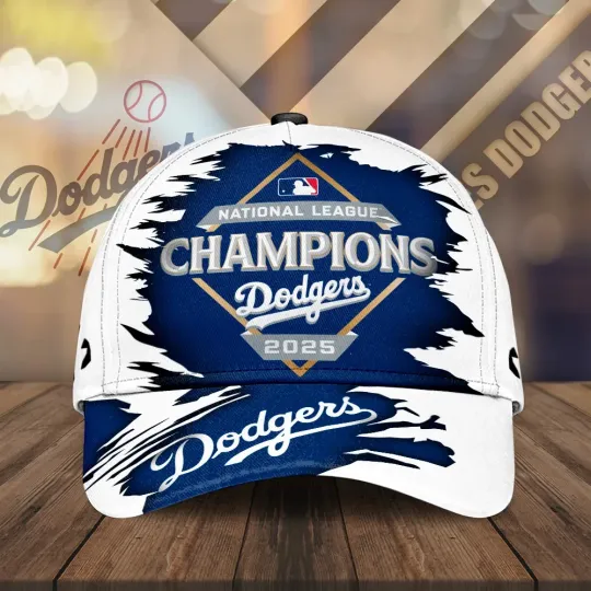 Discover Dodgers 2025 National League Champions Classic Cap