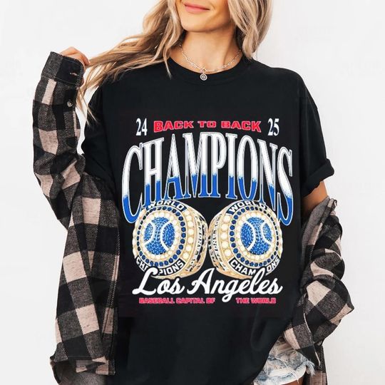 Discover Comfort Colors Champions 2025 tee, 2025 Lets Go Los Angeles, Champions shirt
