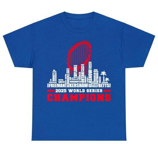 Discover La Baseball 2025 All Team Player Champions T-Shirt, Los Angeles Baseball Tshirt