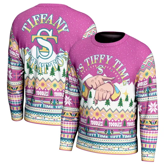 Discover Wrestling Entertainment Tiffany Stratton Ugly Christmas Sweater Men Women Holiday Pullover Pink