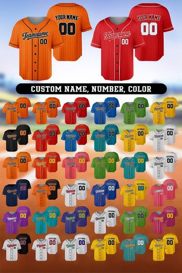 Discover Custom Name and Number Baseball Jersey, Crop Top Baseball Jersey, Kids Baseball Jersey Custom, Personalized Baseball Jersey All Color