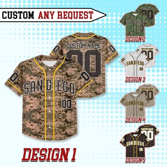 Discover Custom San Diego Baseball Team Jersey, Custom Name Number San Diego Baseball Jersey Uniform, Jersey For Fan, Baseball Lovers 12425MD20