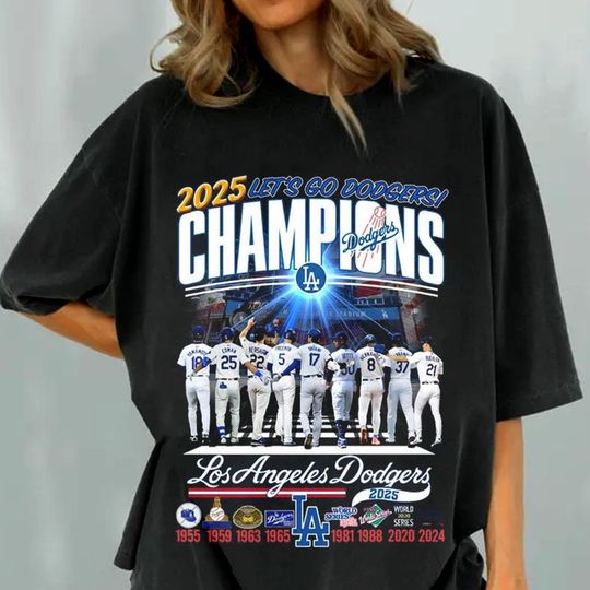 Discover Comfort Colors Champions 2025 tee, 2025 Lets Go Los Angeles, Champions shirt