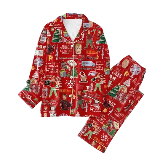 Home Alone Merry Christmas Ya Filthy Animal Pajamas Set