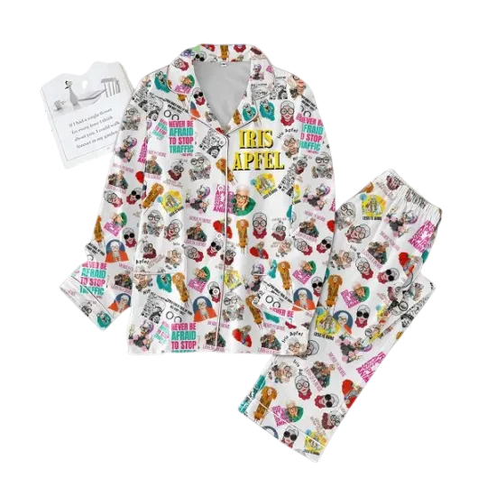 Discover Iris Apfel More Is More Less Is A Bore Polyester Pajamas Set