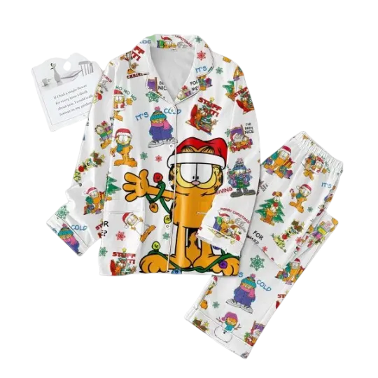 Discover Garfiled Merry Christmas Pajamas Set