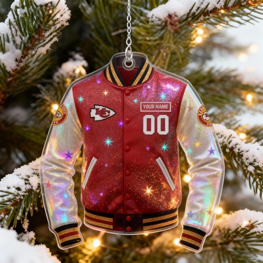 Discover Acrylic Kansas City Chiefs Christmas Ornament, football Team Logo Holiday Decor, Vintage Football Ornament, Xmas Gift for Chiefs Fans
