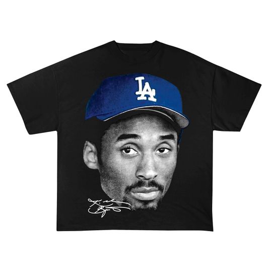 Discover Kobe Bryant T-Shirt "Big Face Dodgers" Graphic Tee
