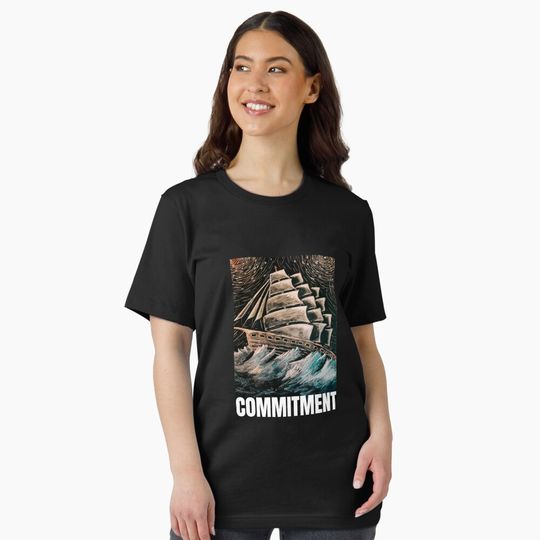 Discover Boat Sailing ThroughThe Strom  Essential T-Shirt