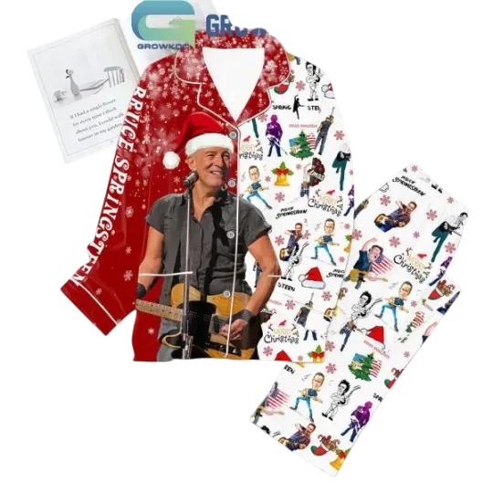 Discover Bruce Springsteen Merry Christmas Pajamas Set