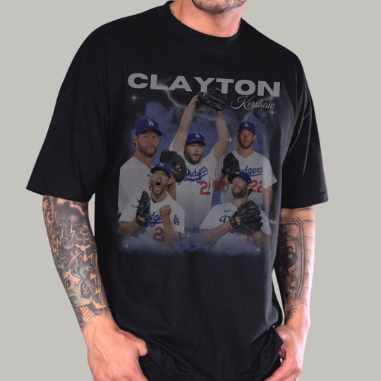 Discover Dodgers Baseball Vintage Look Oversized Boxy Hip Hop T Shirt Bootleg Washed MVP