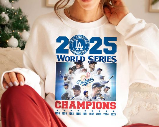 Discover 2025 LA Baseball World Series Champion Sweatshirt | Los Angeles Fan Gift
